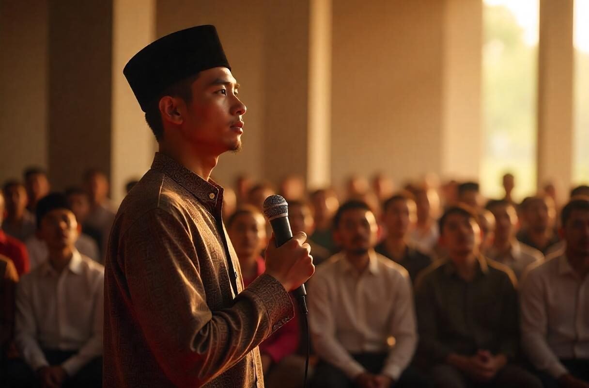 Hukum Khutbah Hasil AI/ Freepik Generated Image